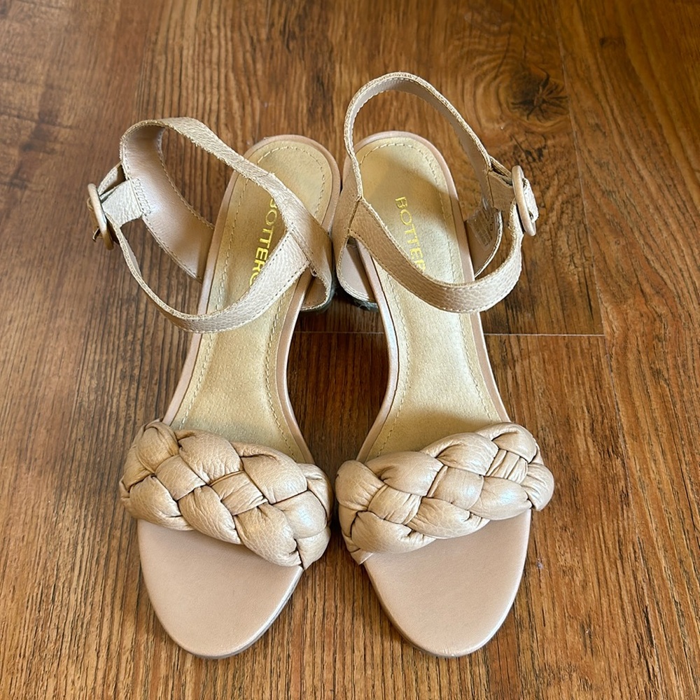 Bottero Soft Leather Blush Sandals